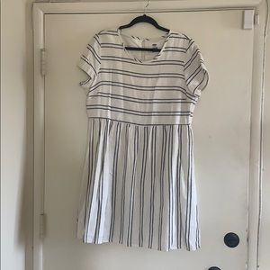 Old Navy Linen Striped Sundress